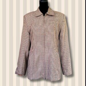 Secondhand Mia Vintage Plaid Zip Jacket